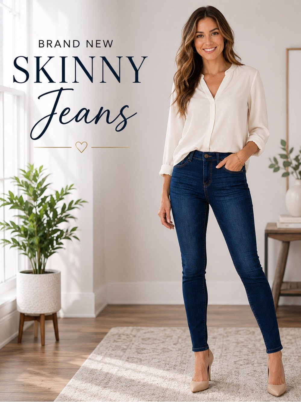 🆕 Blue Skinny Jeans - Women's Skinny Fit